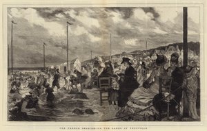 De Franse Kust, op het Zand bij Trouville